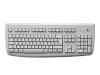 Logitech Deluxe 250 - Keyboard - PS/2 - white - Belgium - OEM