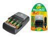 GP PowerBank Express - Battery charger - 0.25 hr - 4xAA/AAA - included batteries: 4 x AA type NiMH 2700 mAh