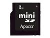 Apacer - Flash memory card ( SD adapter included ) - 2 GB - miniSD