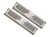 OCZ Enhanced Latency Platinum XTC Edition Revision 2 Dual Channel Kit - Memory - 2 GB ( 2 x 1 GB ) - DIMM 240-pin - DDR2 - 800 MHz / PC2-6400 - CL4 - 2.1 V - unbuffered