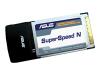 ASUS WL-100W Super Speed N Wireless Adapter - Network adapter - CardBus - 802.11b, 802.11g, 802.11n (draft)