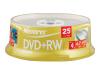 Memorex - 25 x DVD+RW - 4.7 GB 4x - spindle - storage media
