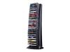 Fellowes - Tower - plastic - black - 50 x DVD - floor-standing