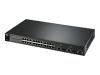 ZyXEL Dimension ES-2024PWR - Switch - 24 ports - EN, Fast EN - 10Base-T, 100Base-TX + 2x1000Base-T/SFP (mini-GBIC)(uplink) - PoE