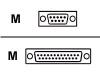 APC - Serial cable - DB-9 (M) - DB-25 (M) - grey