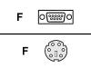 AESP - Mouse adapter - DB-9 (F) - 6 pin PS/2 (F) - white