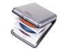 Targus Steel - Hard case for CD/DVD discs - 24 discs - stainless steel - silver