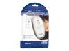 Sweex Optical Mouse Neon White - Mouse - optical - 3 button(s) - wired - PS/2, USB - neon white - retail