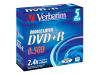 Verbatim - 5 x DVD+R DL - 8.5 GB 2.4x - jewel case - storage media