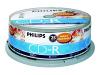 Philips CR7D5JB25 - 25 x CD-R - 700 MB ( 80min ) 52x - ink jet printable surface - spindle - storage media
