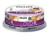 Philips DM4I6B25F - 25 x DVD-R - 4.7 GB ( 120min ) 16x - ink jet printable surface - spindle - storage media