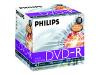 Philips DM4I6J10C - 10 x DVD-R - 4.7 GB ( 120min ) 16x - ink jet printable surface - jewel case - storage media