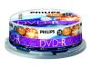 Philips DM4S6B25F - 25 x DVD-R - 4.7 GB ( 120min ) 16x - spindle - storage media