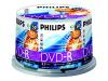 Philips DM4S6B50F - 50 x DVD-R - 4.7 GB ( 120min ) 16x - spindle - storage media