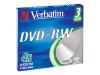 Verbatim - 3 x DVD-RW - 4.7 GB ( 120min ) 4x - slim jewel case - storage media