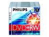 Philips DW4S4J05F - 5 x DVD+RW - 4.7 GB ( 120min ) 1x - 4x - jewel case - storage media