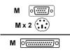 StarTech.com - Keyboard / video / mouse (KVM) cable - 6 pin PS/2, HD-15 (M) - DB-25 (M) - 3 m - black
