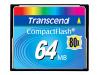 Transcend - Flash memory card - 64 MB - 80x - CompactFlash Card