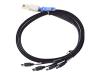 HighPoint - Serial attached SCSI (SAS) external cable - 4-Lane - 26 pin 4x Shielded Mini MultiLane SAS (SFF-8088) - 4x InfiniBand - 1 m