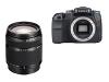 Sony a (alpha) DSLR-A100 - Digital camera - SLR - 10.2 Mpix - Sony DT 18-200mm - optical zoom: 11.1 x - supported memory: CF, Microdrive