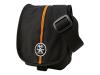 Crumpler Pretty Boy XXXS - Shoulder bag for digital photo camera - Ripstop, ChickenTex - orange, dull black