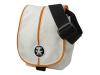 Crumpler Pretty Boy XXS - Shoulder bag for digital photo camera - Ripstop, ChickenTex - orange, white grey