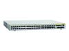 Allied Telesis AT 9448T/SP - Switch - 48 ports - EN, Fast EN, Gigabit EN - 10Base-T, 100Base-TX, 1000Base-T + 4 x shared SFP (empty) - 1U