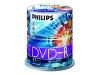 Philips DM4S6B00F - 100 x DVD-R - 4.7 GB ( 120min ) 16x - spindle - storage media
