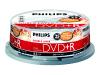 Philips DR8I2B25F - 25 x DVD+R DL - 8.5 GB ( 240min ) 2.4x - ink jet printable surface - spindle - storage media
