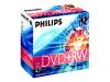 Philips DW4S8J05C - 5 x DVD+RW - 4.7 GB ( 120min ) 8x - jewel case - storage media