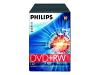 Philips DW4S4T10F - 10 x DVD+RW - 4.7 GB ( 120min ) 1x - 4x - DVD slim video box - storage media