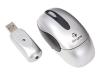 Targus Wireless Notebook Mouse - Mouse - optical - wireless - RF - USB wireless receiver - black, silver