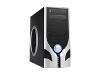 MaxPoint AplusCase Xclio2 CS-3060 - Mid tower - ATX - no power supply - black, silver - USB/FireWire/Audio