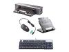 HP Basic Docking Station with Smart Adapter - Docking station + notebook stand - with HP USB/PS2 Mouse and HP Standard Basic Keyboard 2004 USB