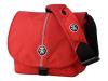 Crumpler Pretty Boy L - Shoulder bag for camera and lenses - Ripstop, ChickenTex - silver, blood red