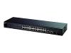 ZyXEL Dimension ES-1528 - Switch - 24 ports - EN, Fast EN - 10Base-T, 100Base-TX + 2x10/100/1000Base-T(uplink) + 2 x SFP (empty) - 1U   - stackable