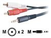 AESP - Audio cable - RCA (M) - mini-phone stereo 3.5 mm  (M) - 1.5 m