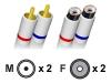 AESP - Audio extender - RCA (M) - RCA (F) - 5 m