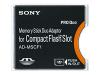 Sony Memory Stick Duo Adaptor for CompactFlash Slot AD-MSCF1 - Card adapter ( MS Duo, MS PRO Duo ) - CompactFlash