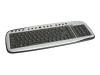 Sweex Multimedia Keyboard Slim Line - Keyboard - PS/2, USB - silver - Belgium