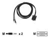 Infortrend - Serial cable - DB-9 (M) - mini-phone 3.5mm (M)