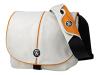 Crumpler Pretty Boy M - Shoulder bag for digital photo camera - Ripstop, ChickenTex - orange, white grey
