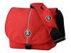 Crumpler Pretty Boy M - Shoulder bag for digital photo camera - Ripstop, ChickenTex - silver, blood red