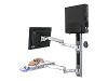 Ergotron LX Wall Mount System with Small CPU Holder - Wall mount kit - black