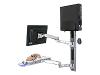 Ergotron LX Wall Mount System with Medium CPU Holder - Wall mount kit - black