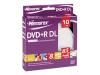 Memorex - 10 x DVD+R DL - 8.5 GB ( 240min ) 8x - spindle - storage media