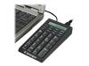 Kensington Notebook Keypad/Calculator with USB Hub - Keypad - USB - 19 keys - black - Europe