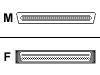 HP - SCSI external cable - HD-68 (F) - 68 PIN VHDCI (M) - 0.5 m