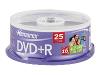 Memorex - 25 x DVD+R - 4.7 GB ( 120min ) 16x - spindle - storage media