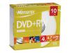 Memorex - 10 x DVD+RW - 4.7 GB ( 120min ) 4x - slim jewel case - storage media